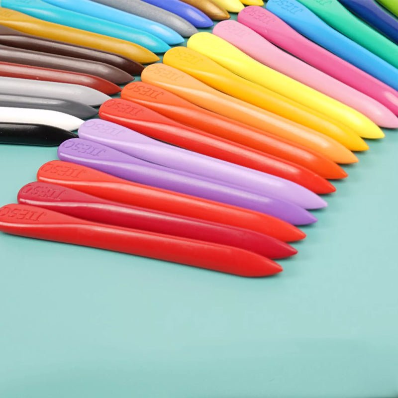 ! EcoCrayons Natuurlijke Wasco Krijtjes – Milieuvriendelijke Kleuren Set