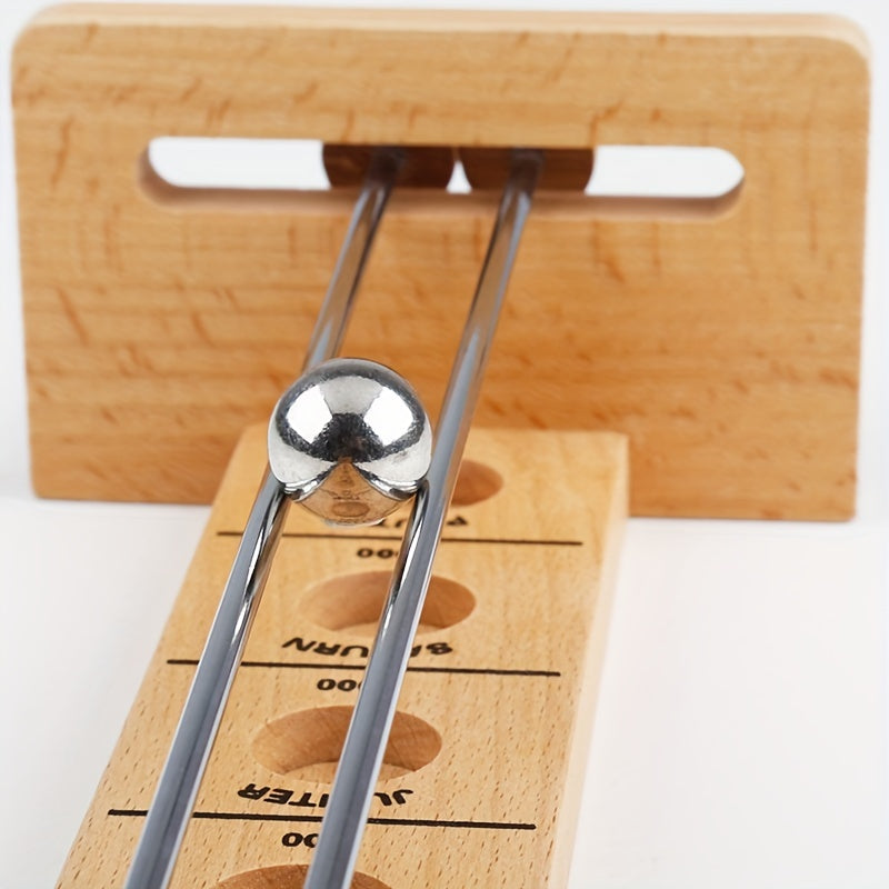 ! OrbitRoll Houten Stickball Spel – Ruimte Thema Precisie Spel