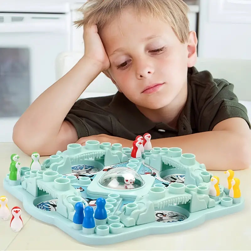 ! FrostTrek Penguin Glide Bordspel – IJsavontuur Familiegame