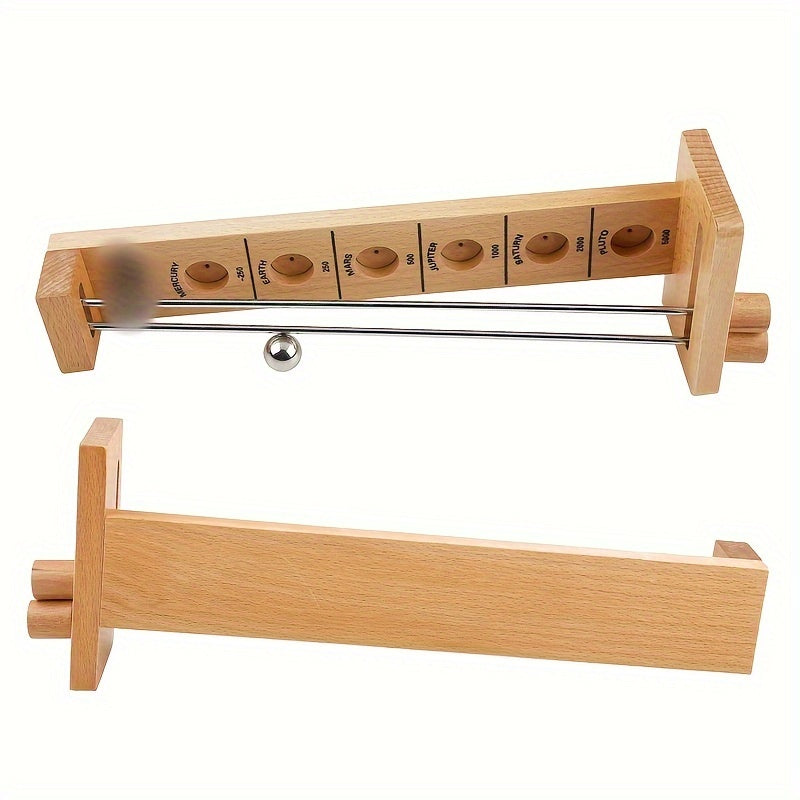 ! OrbitRoll Houten Stickball Spel – Ruimte Thema Precisie Spel